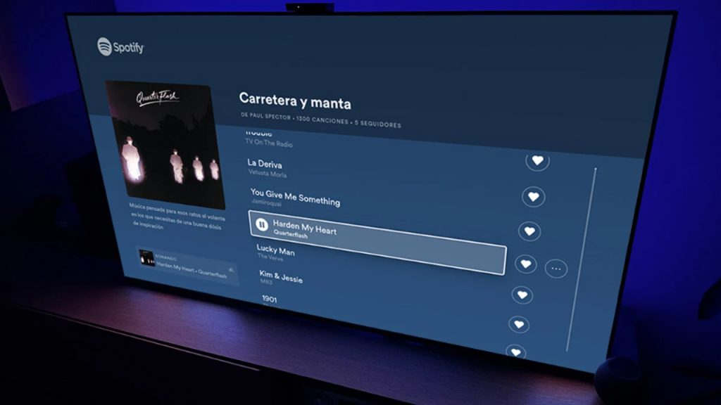 Spotify con la tele apagada